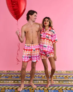 Kip and Co Bedding|Kip & Co - Forever Satin Short Sleeve Shirt & Short PJ Set