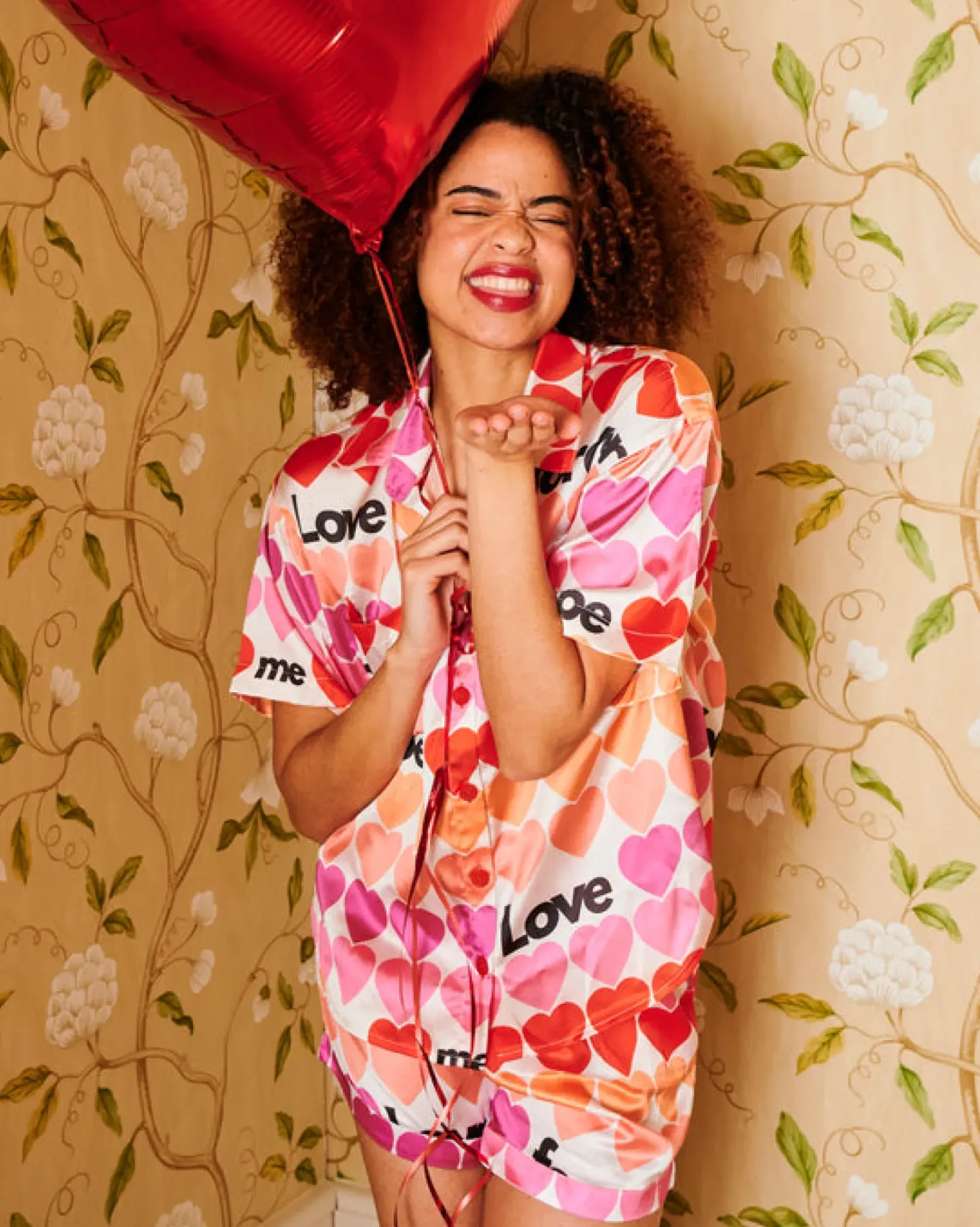 Kip and Co Bedding|Kip & Co - Forever Satin Short Sleeve Shirt & Short PJ Set