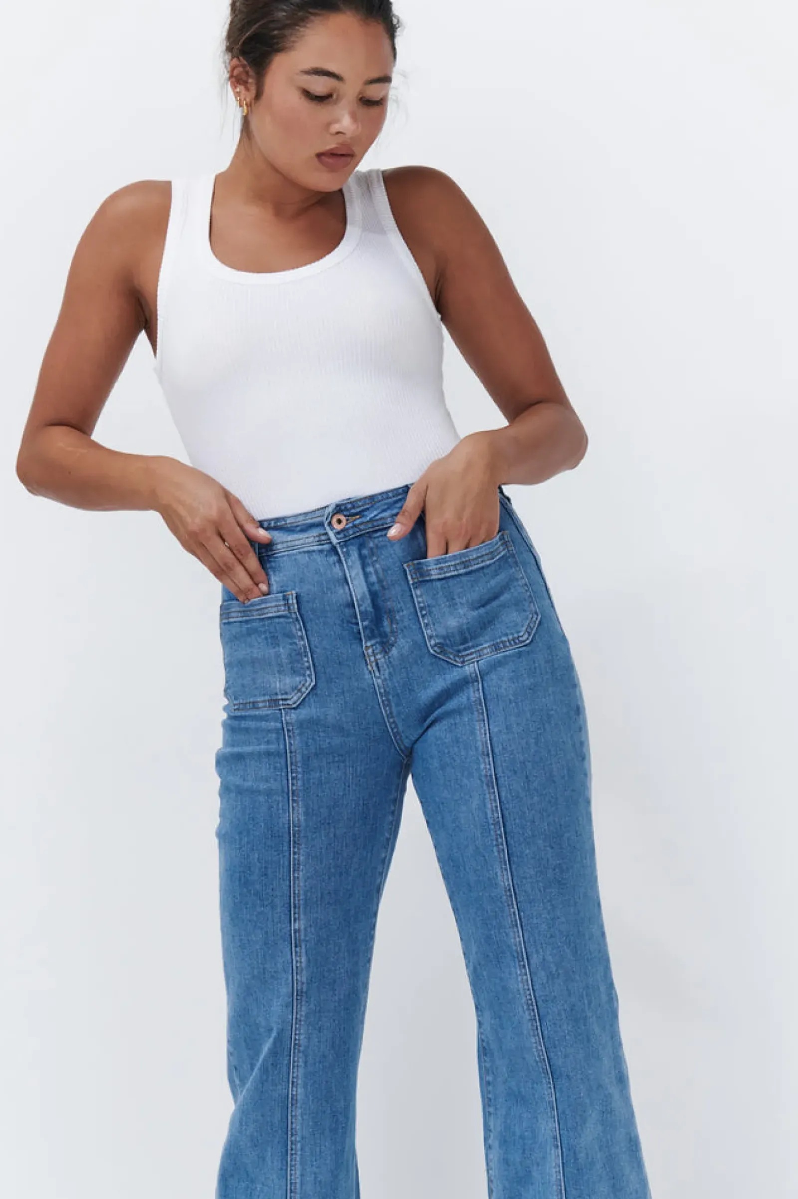 Kireina Jeans|Farrah Jean - 70's Blue
