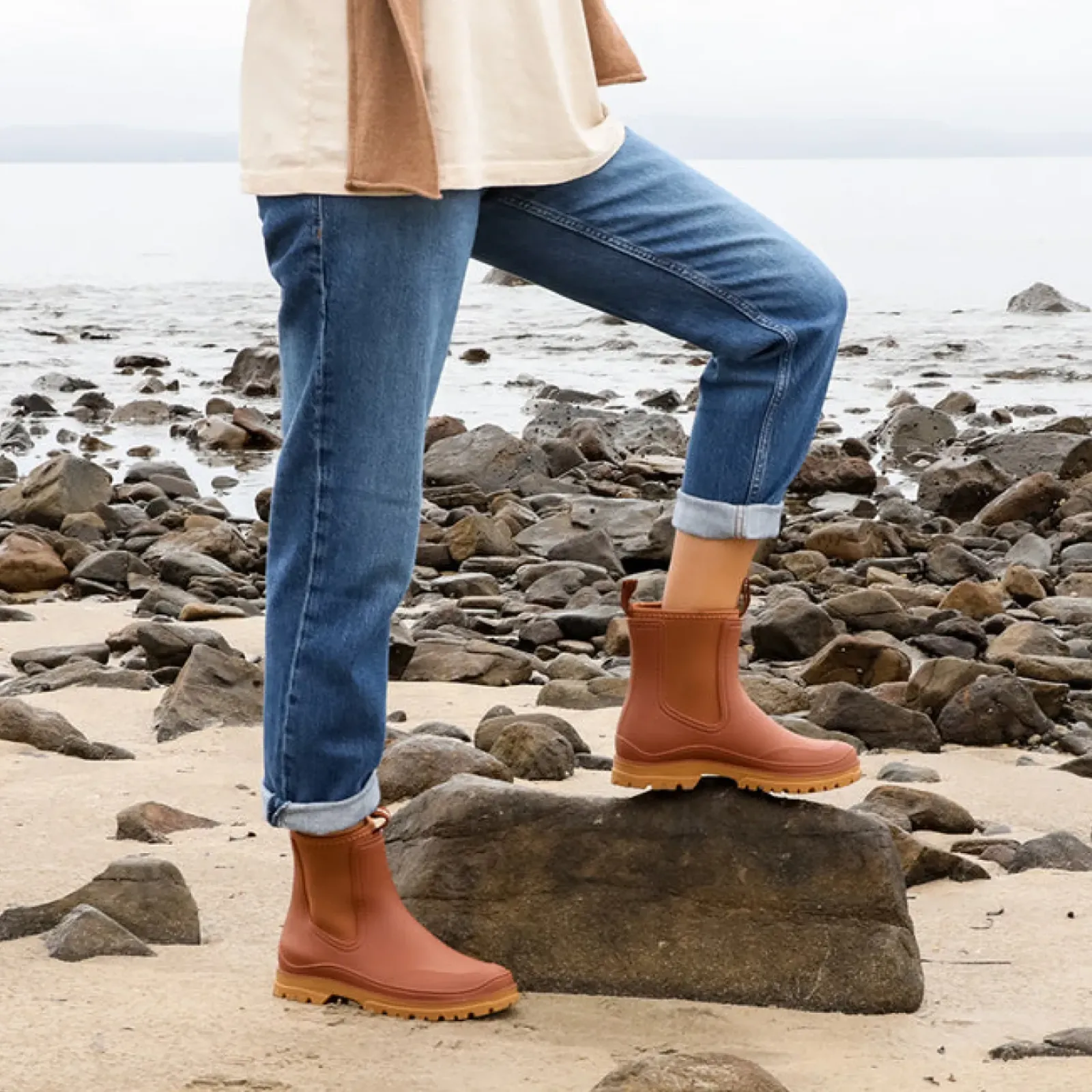 Los Cabos Shoes Boots|Los Cabos Amelia Rainboot - Cinnamon