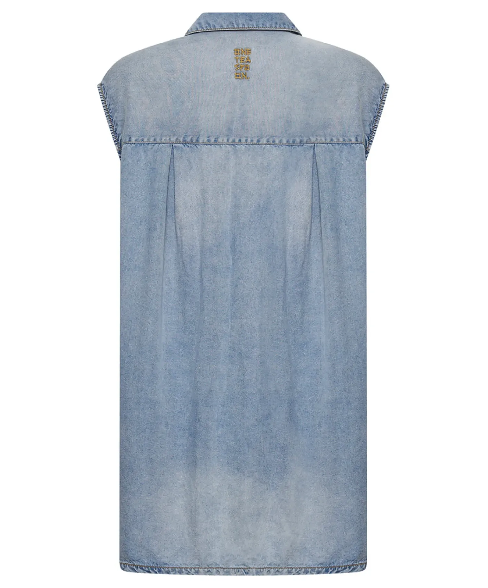 One Teaspoon Dresses|Tencel Shirt Dress - Soft Blue