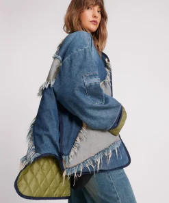 One Teaspoon Jackets & Coats|Wadded Jacket - Memphis Light Star Denim