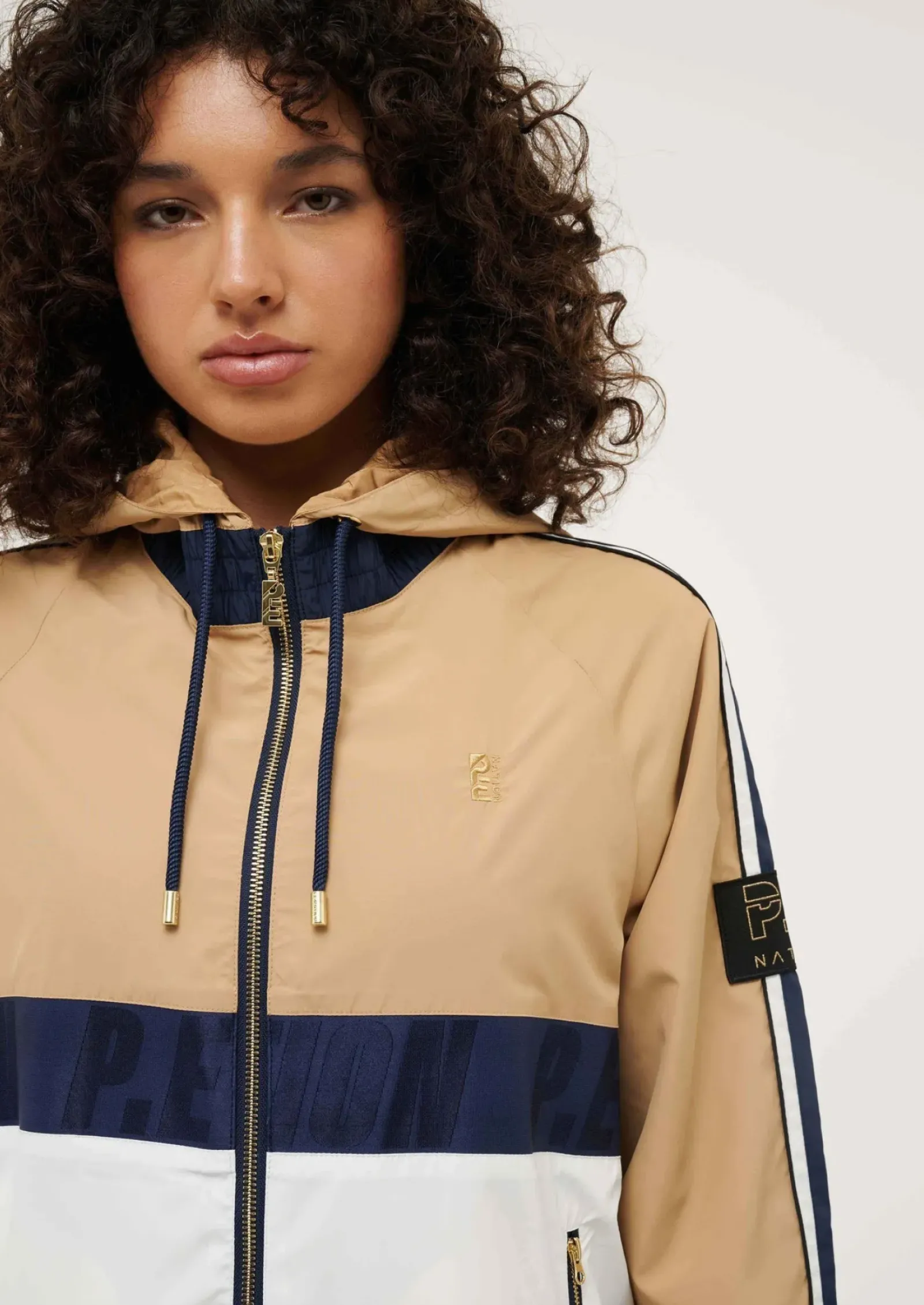 P.E Nation Jackets & Coats|Cropped Man Down Jacket - Optic White