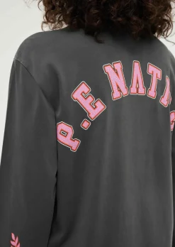 P.E Nation Tops|Phoenix Long Sleeve Tee - Washed Dark Shadow