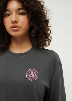 P.E Nation Tops|Phoenix Long Sleeve Tee - Washed Dark Shadow