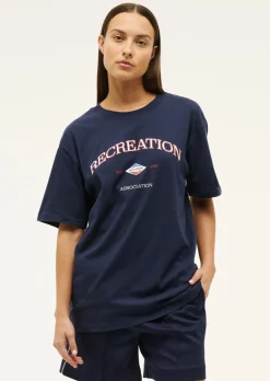P.E Nation Tops|Recreation Tee - Dark Navy Blue