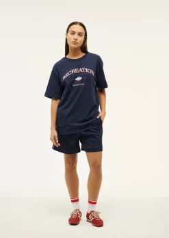 P.E Nation Tops|Recreation Tee - Dark Navy Blue