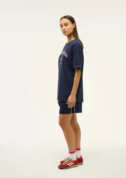 P.E Nation Tops|Recreation Tee - Dark Navy Blue