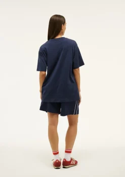 P.E Nation Tops|Recreation Tee - Dark Navy Blue