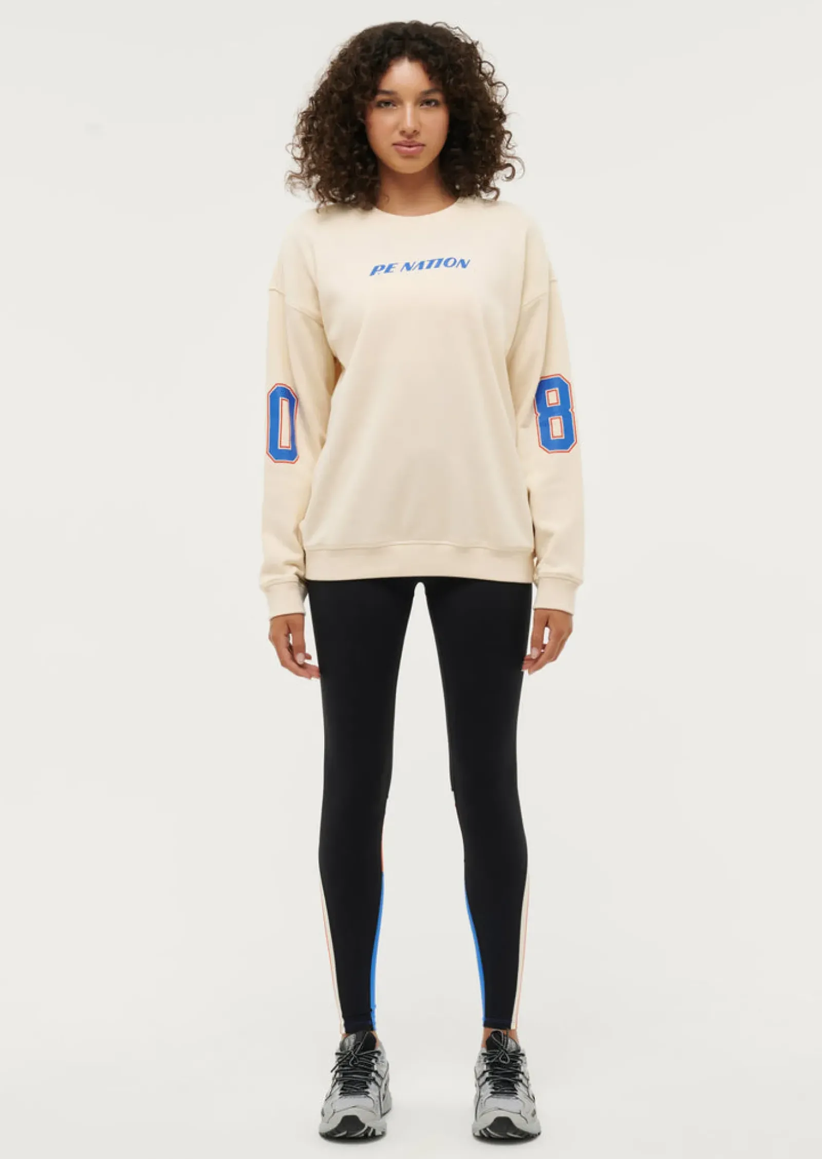 P.E Nation Tops|Jumpers|Rematch Sweat - Pearled Ivory