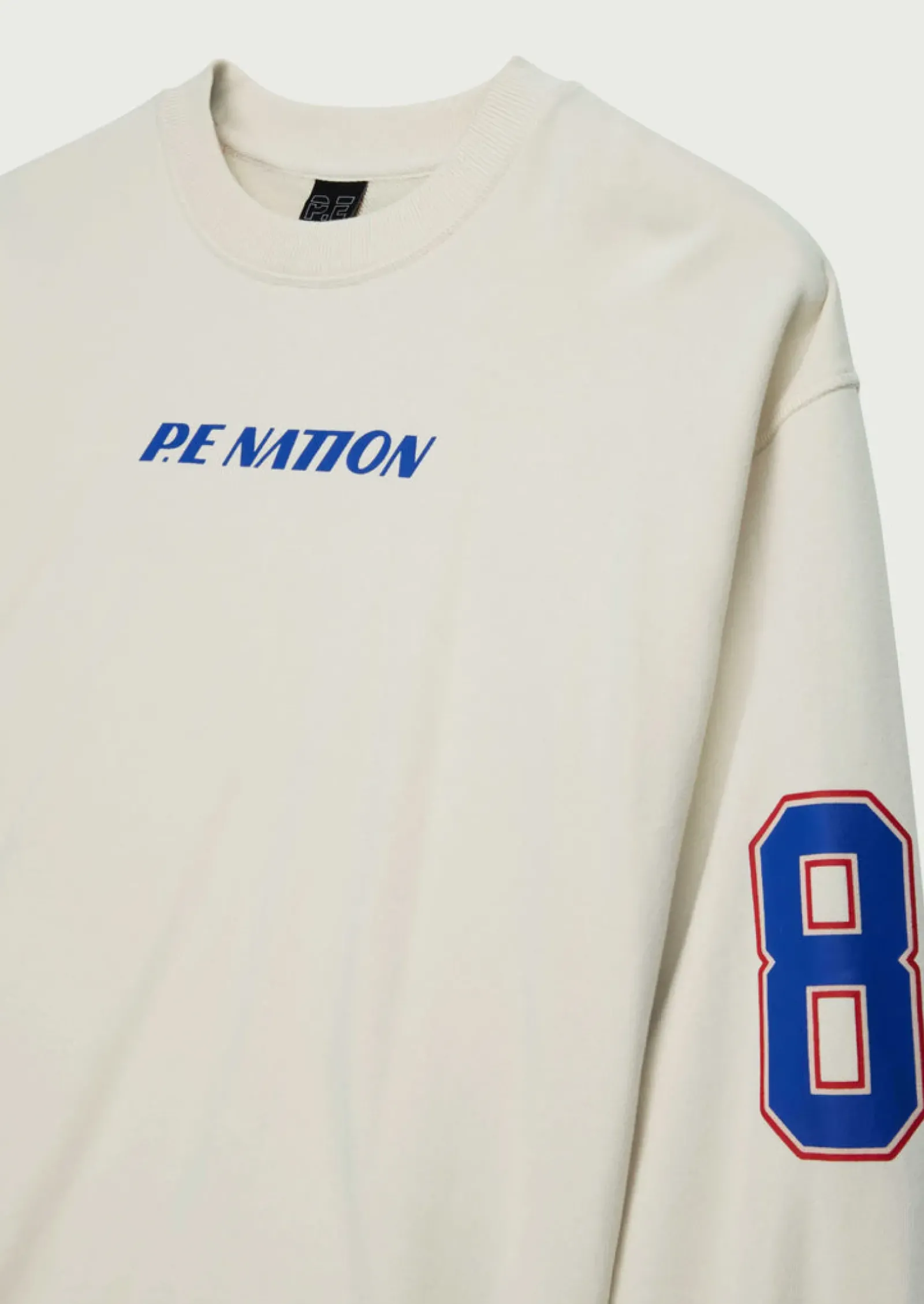 P.E Nation Tops|Jumpers|Rematch Sweat - Pearled Ivory