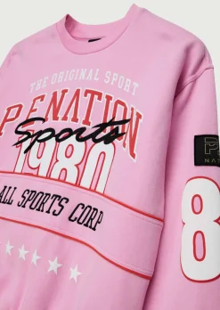 P.E Nation Jumpers|Summer League Sweat - Prism Pink