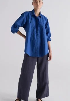 Pol Tops|Louie Pocket Shirt - Marine