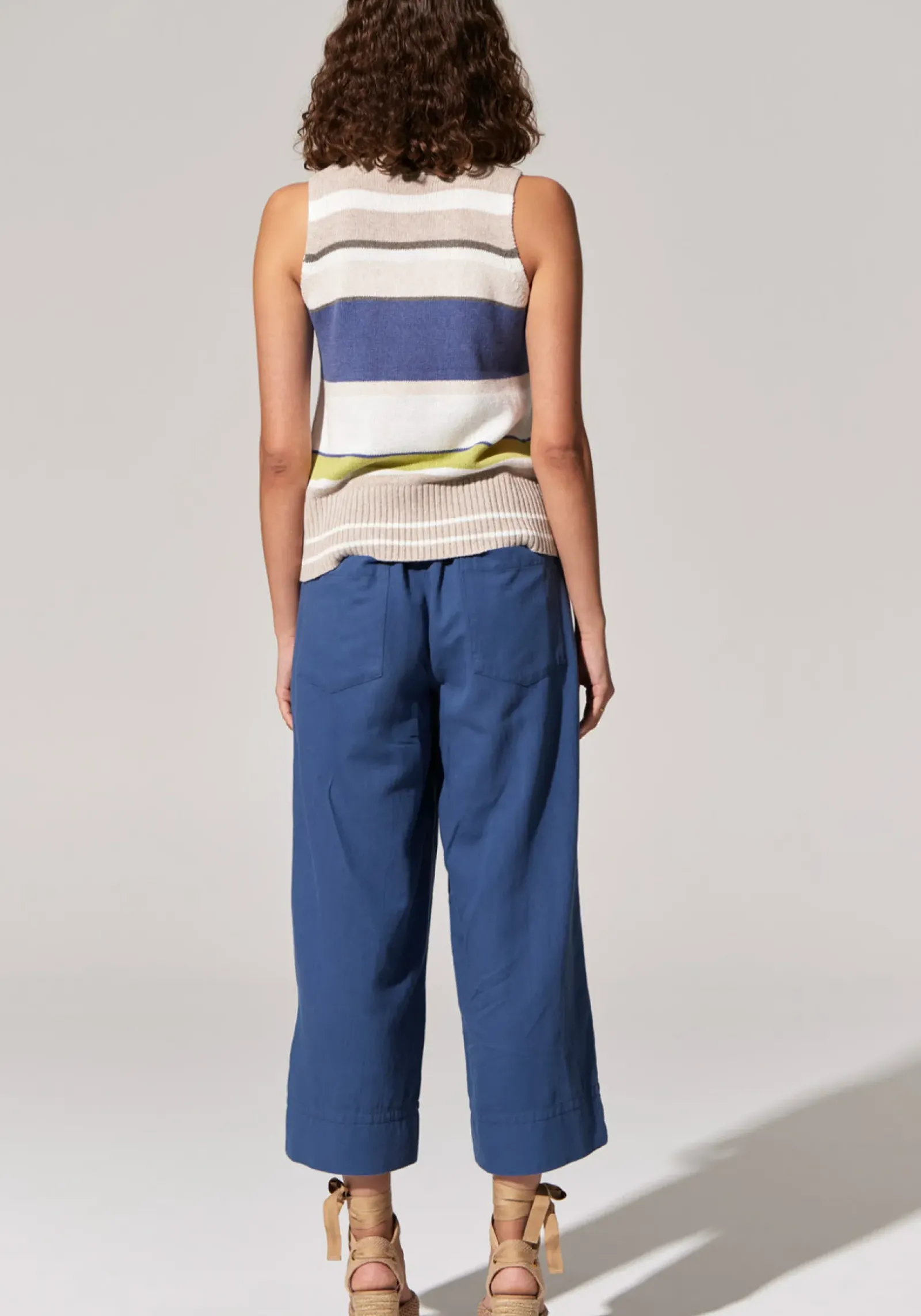 Pol Pants|Miley Crop Pant - Blue