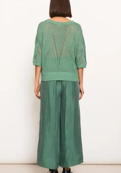 Pol Tops|Knitwear|Pier Knit Tee- Green