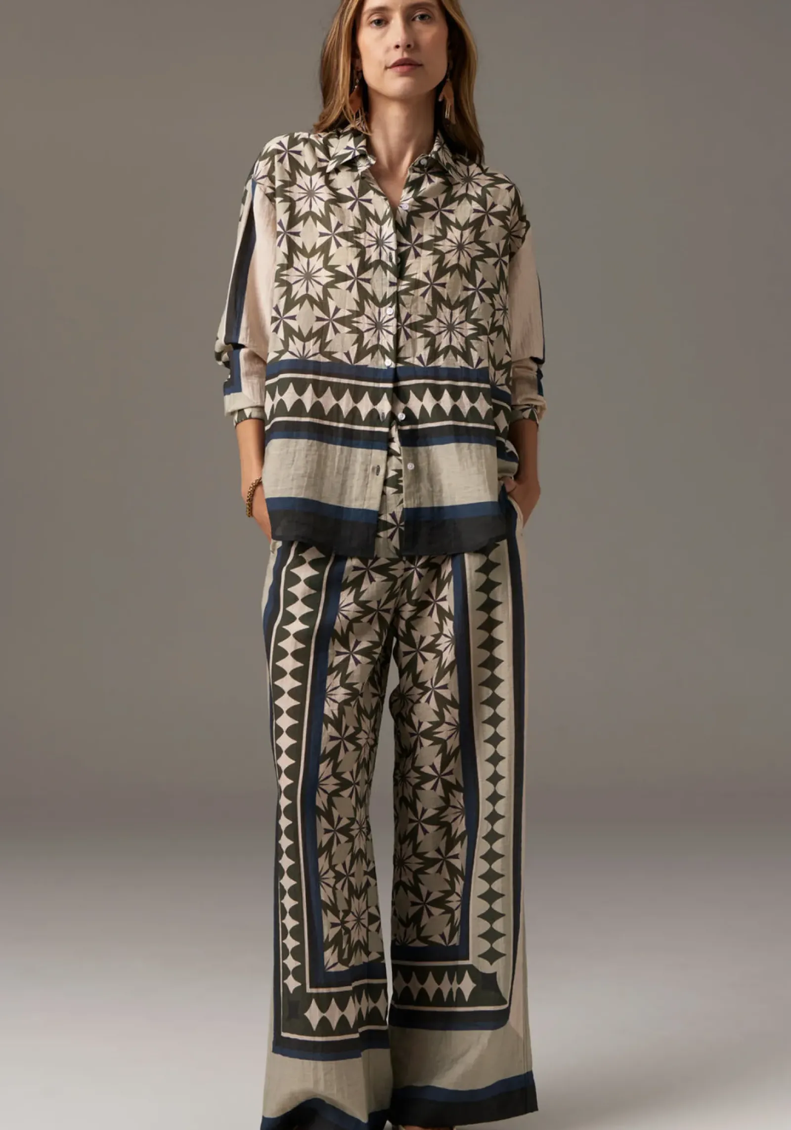 Pol Tops|Positano Shirt - Positano Print