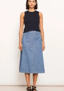 Pol Skirts|Raydel Denim Skirt- Light Wash
