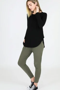 3rd Story Toggle Menu|Tops|Scarlett Long Sleeve Tee - Black