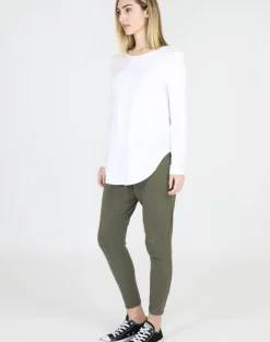 3rd Story Tops|Scarlett Long Sleeve Tee - White