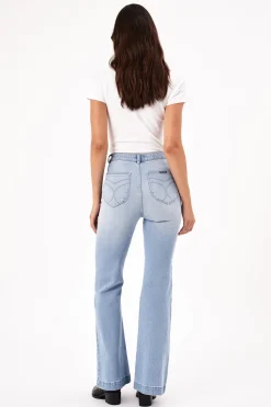 Rolla's Jeans|Rolla's Eastcoast Flare -  Sky Blue