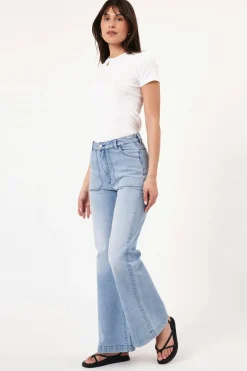 Rolla's Jeans|Rolla's Eastcoast Flare Faded Blue - Light Vintage Blue