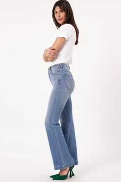 Rolla's Jeans|Rolla's Eastcoast Flare Kate - Mid Vintage Blue