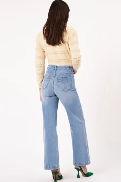 Rolla's Jeans|Rolla's Sailor Long Ranch - Mid Vintage Blue