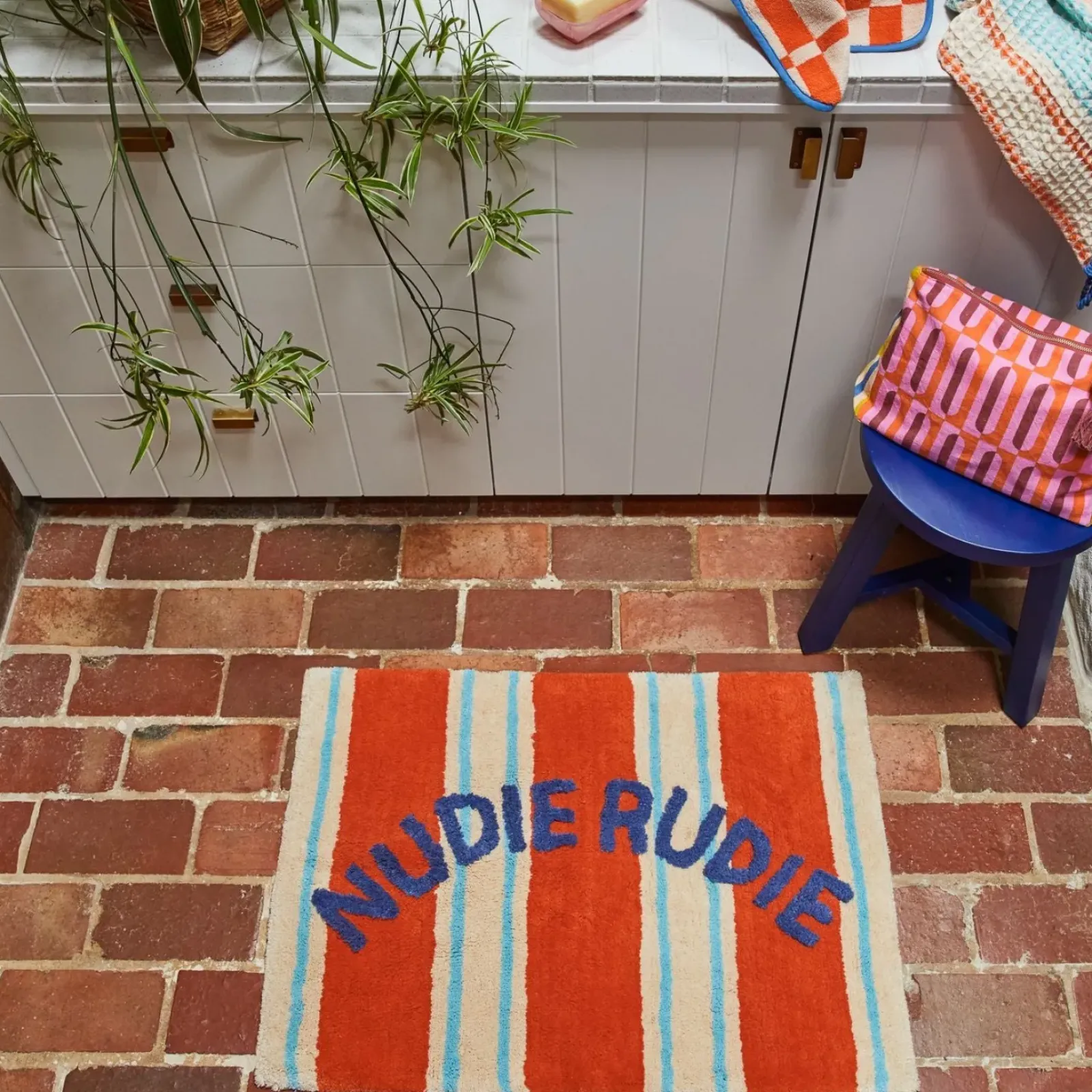 Sage & Clare Bath Mats|Sage & Clare Ballico Nudie Bath Mat - Paprika