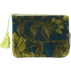Sage & Clare Accessories|Sage & Clare Bernanda Velvet Pouch - Peacock