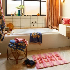 Sage & Clare Bath Mats|Sage & Clare Ira Nudie Rudie Bath Mat - Posy