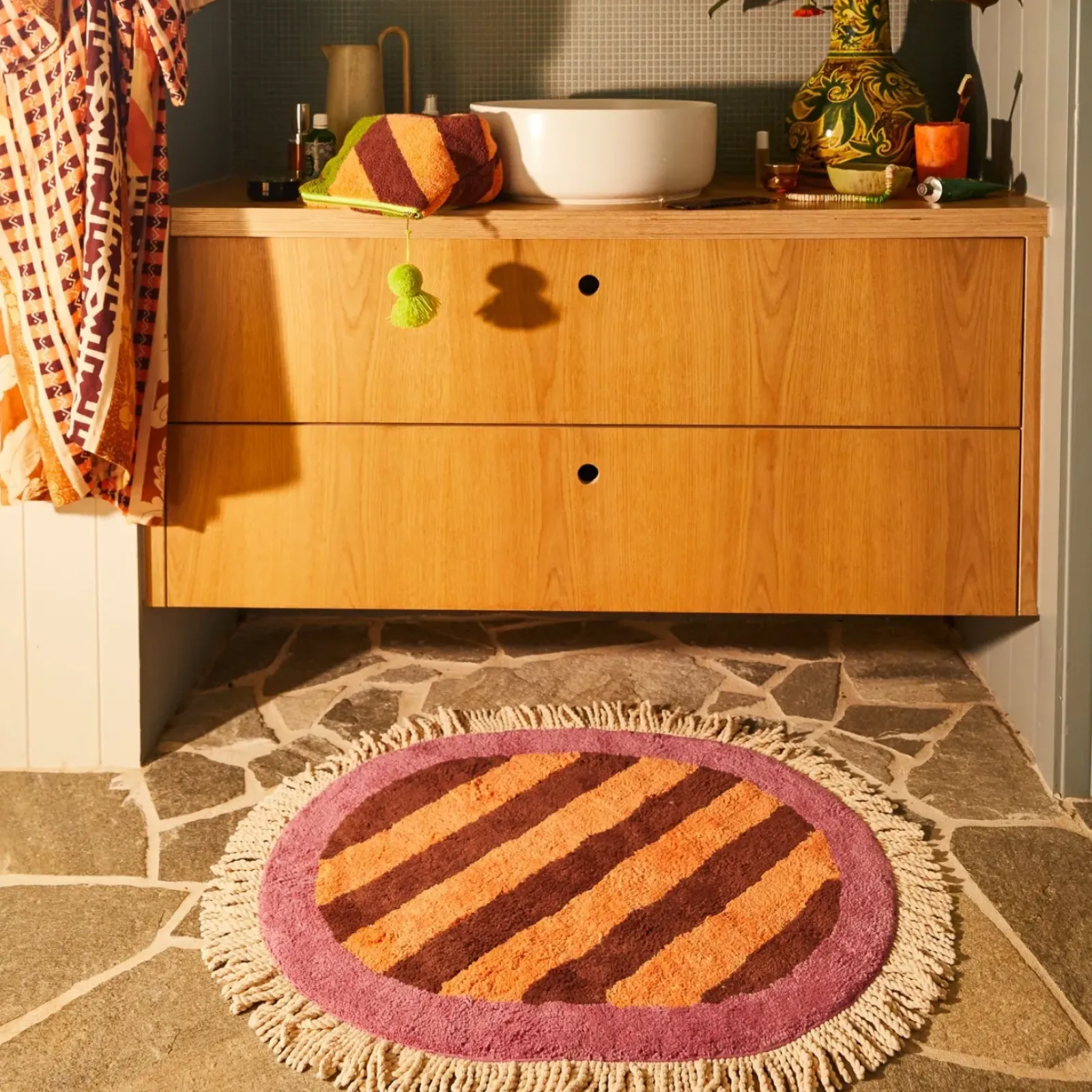 Sage & Clare Accessories|Bath Mats|Sage & Clare Jarita Bath Mat - Desert