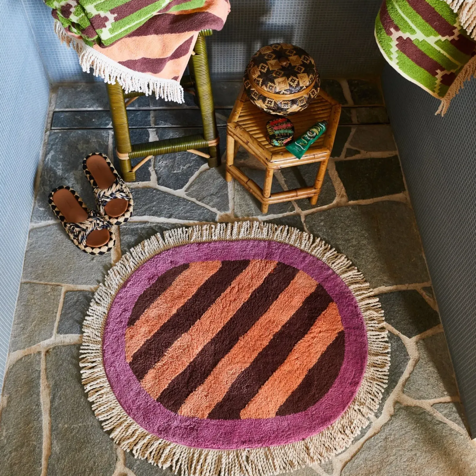 Sage & Clare Accessories|Bath Mats|Sage & Clare Jarita Bath Mat - Desert