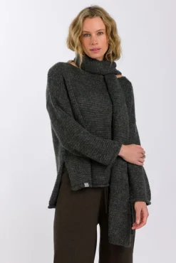 Talamaya Tops|Knitwear|Drift Airy Pullover - Heath Green