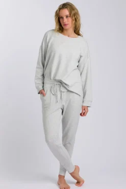 Talamaya Tops|Knitwear|Heavenly Fleece Windcheater - Silver Marle