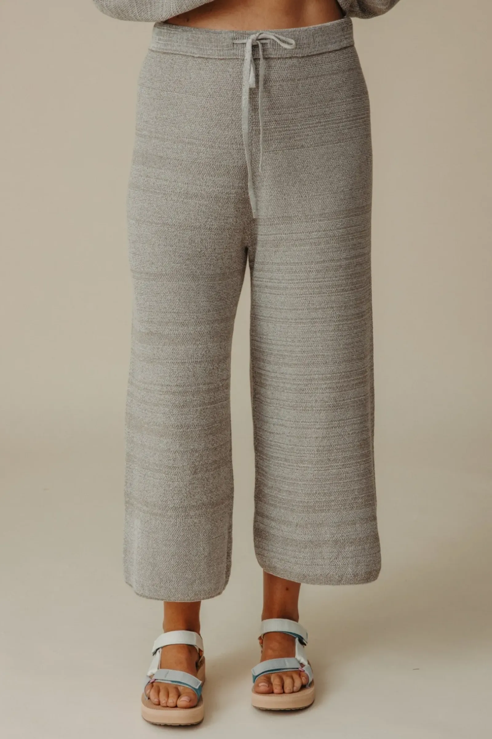 Talamaya Pants|Retreat Cotton Twist Pant - Dusty Olive & White