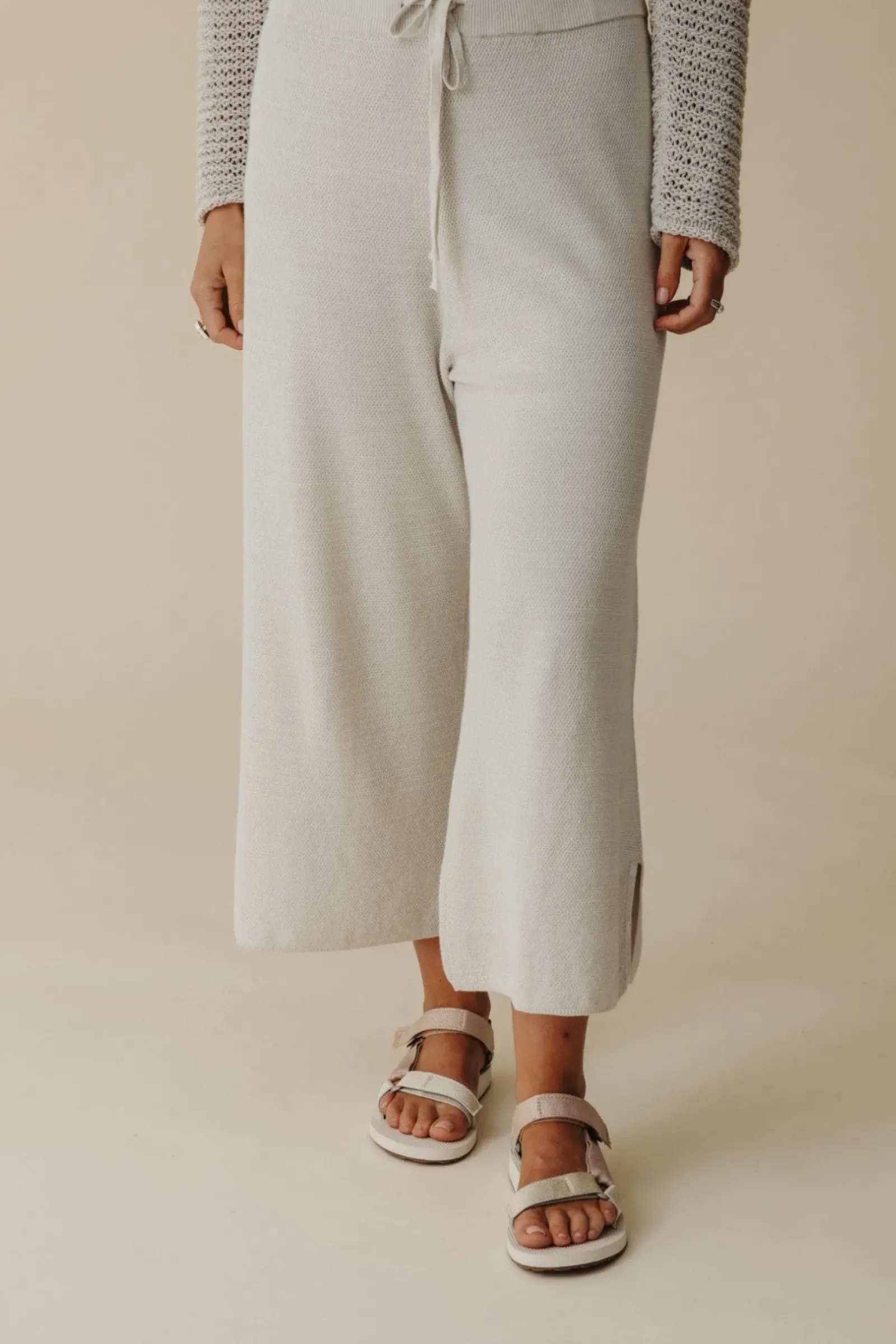 Talamaya Pants|Retreat Cotton Twist Pant - Silver & Salt