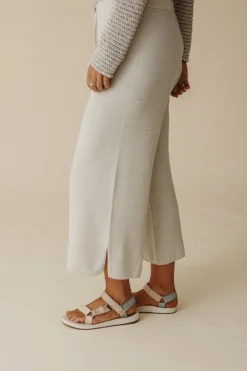 Talamaya Pants|Retreat Cotton Twist Pant - Silver & Salt