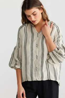 The Shanty Tops|Salerno Top - Valentina Stripe