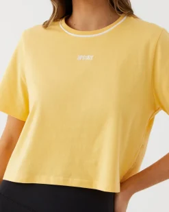 Upstate Tops|Evolve Cropped Tee- Pina Colada