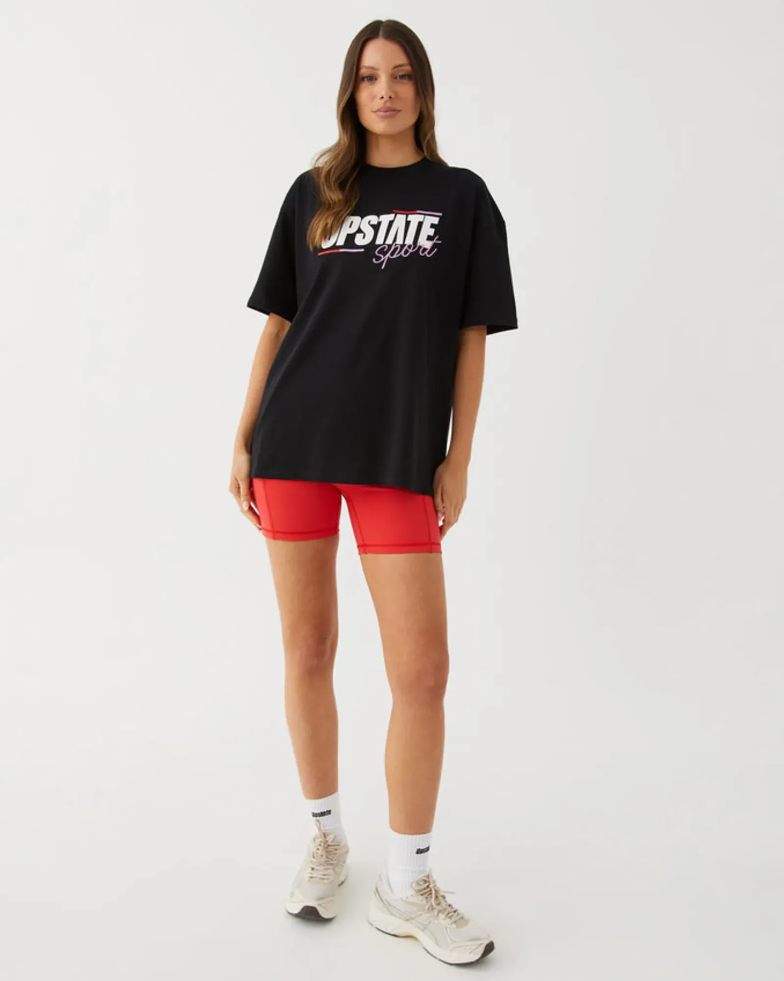 Upstate Tops|Hustle Tee- Black Bars