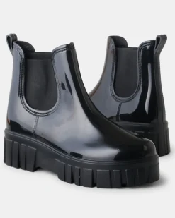 Walnut Boots|Leon Gumboot - Black