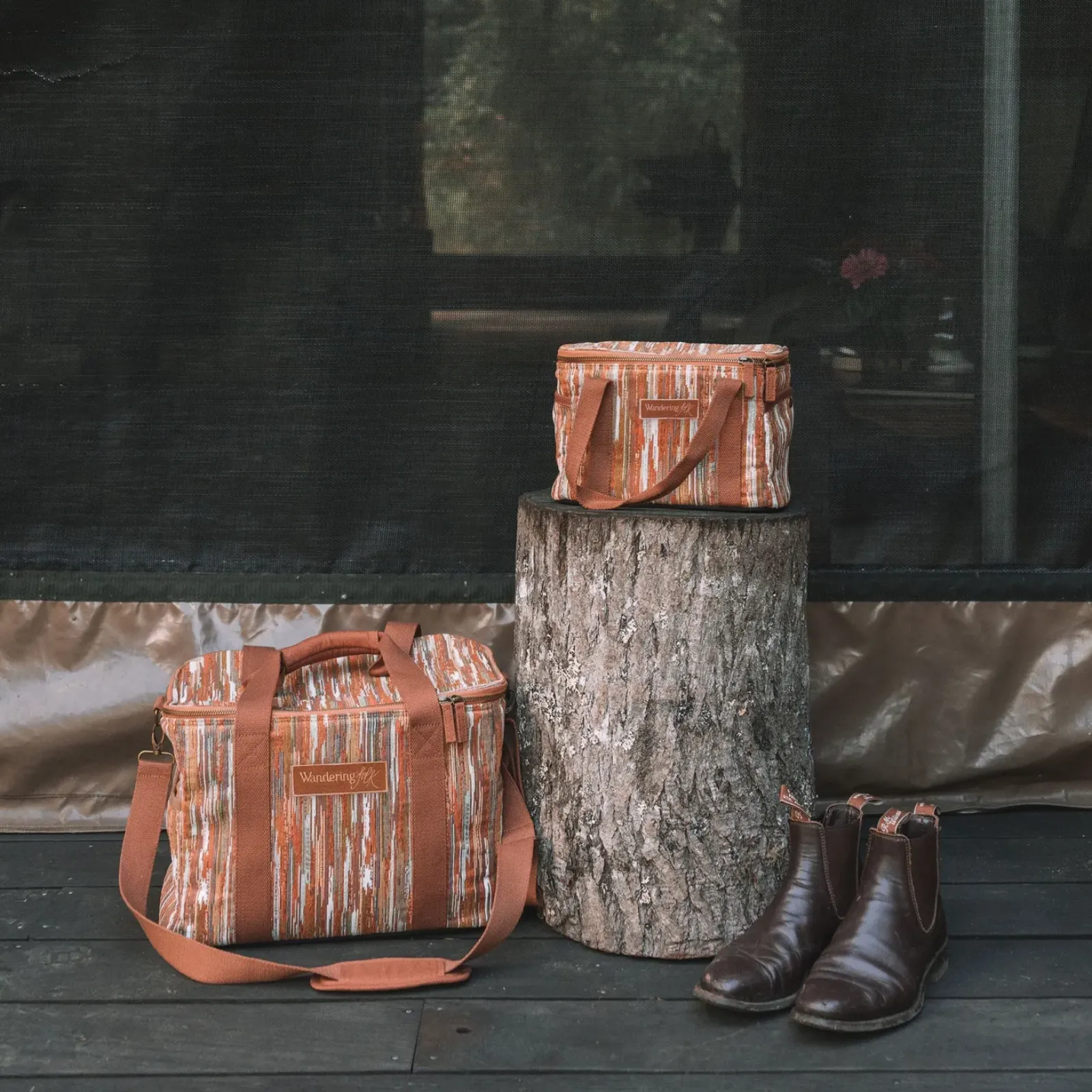 Wandering Folk Accessories|Picnic|Insulated Cooler Bag Large - Ochre