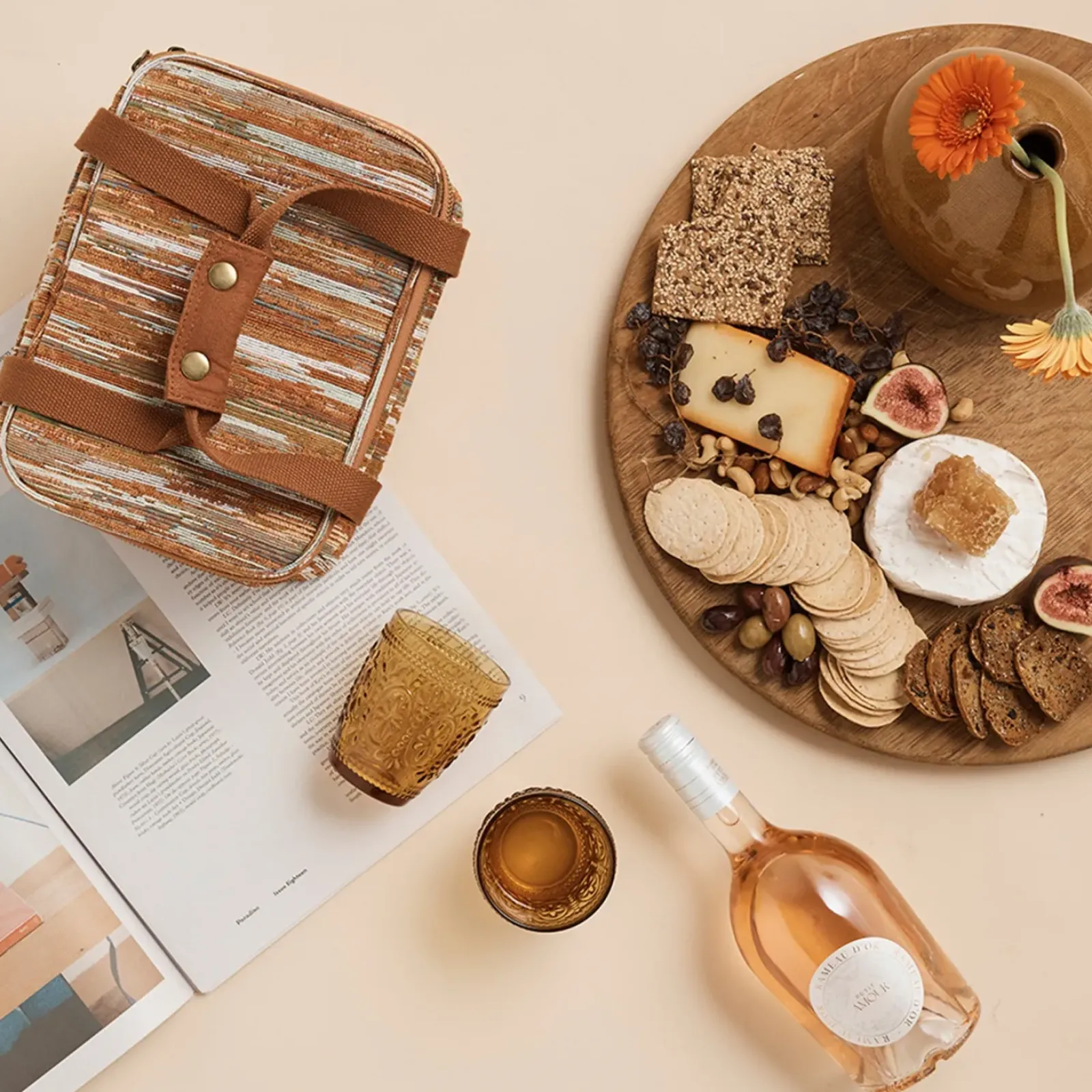 Wandering Folk Accessories|Picnic|Insulated Cooler Bag Mini - Ochre