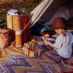 Wandering Folk Accessories|Picnic|Woven Throw - Jagger Iris