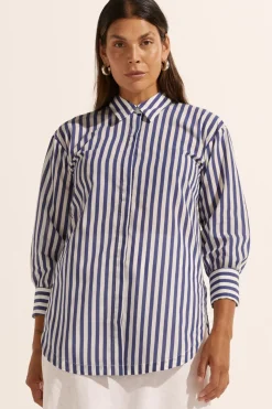Zoe Kratzmann Tops|Agile Top - Navy Stripe