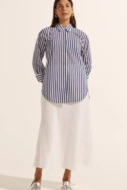 Zoe Kratzmann Tops|Agile Top - Navy Stripe