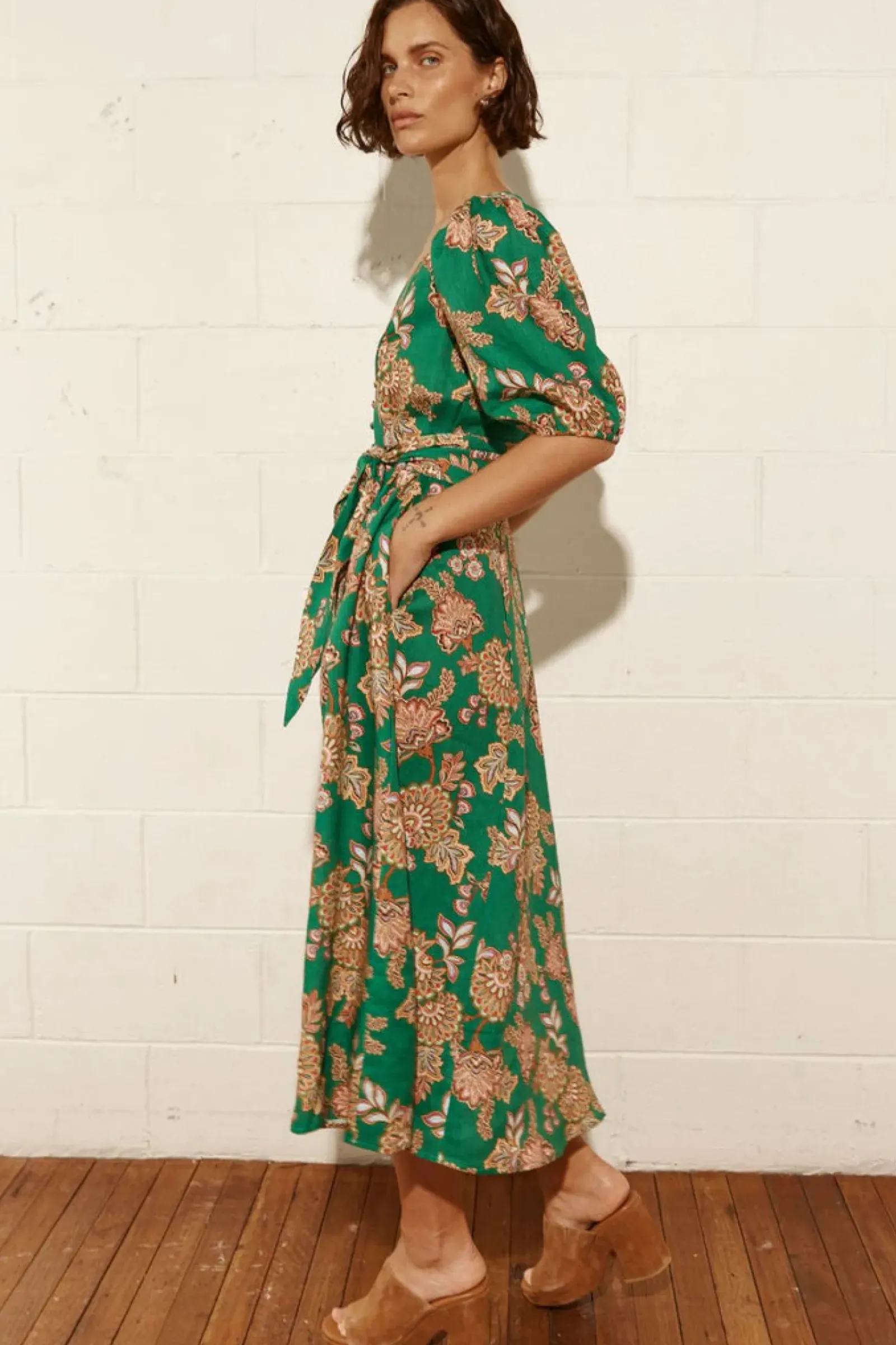 Zoe Kratzmann Dresses|Ebb Dress - K'gari Palm Green