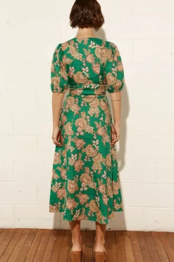 Zoe Kratzmann Dresses|Ebb Dress - K'gari Palm Green