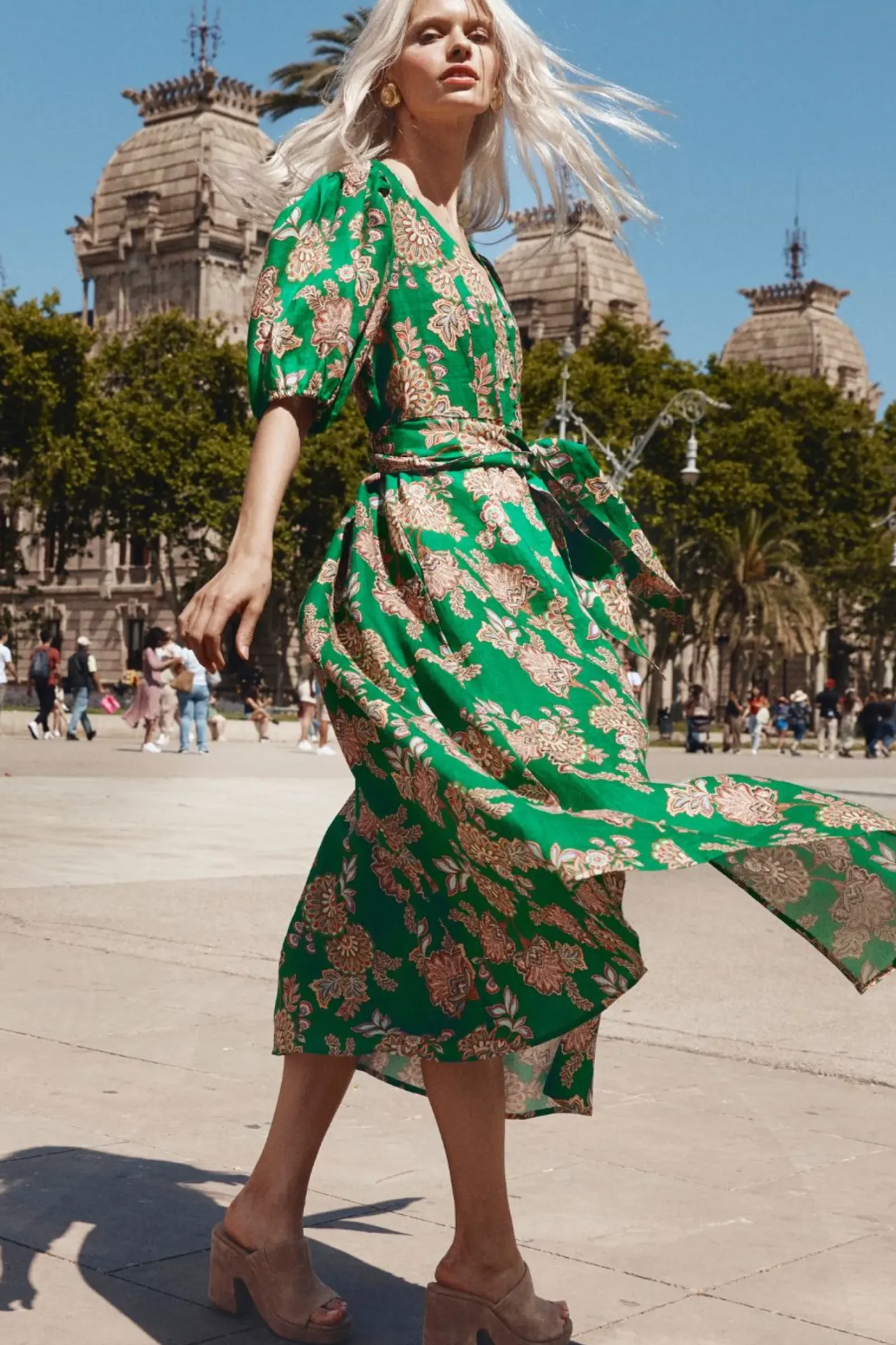 Zoe Kratzmann Dresses|Ebb Dress - K'gari Palm Green