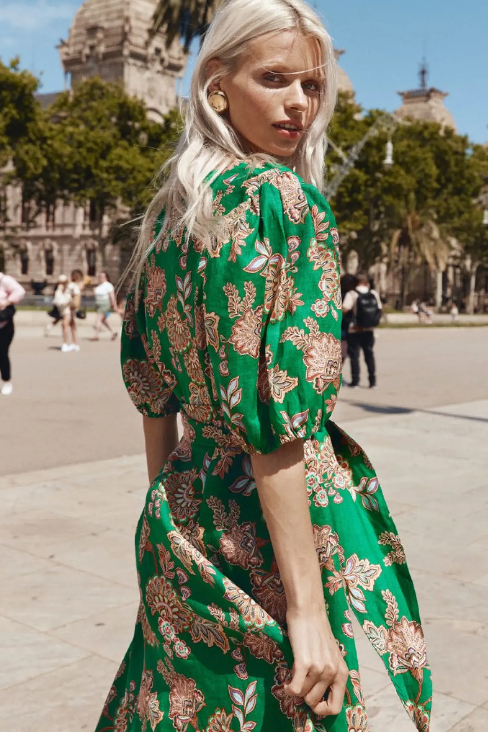 Zoe Kratzmann Dresses|Ebb Dress - K'gari Palm Green
